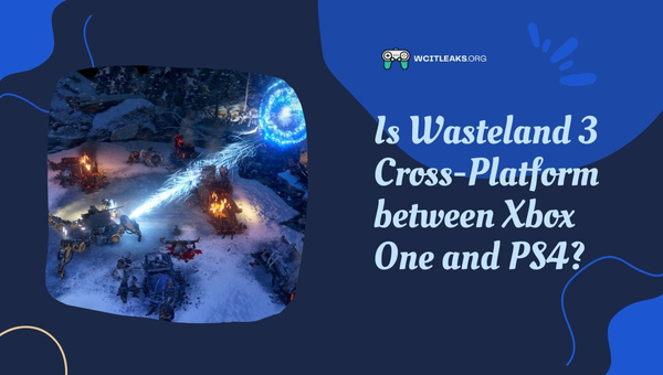 Is Wasteland 3 Cross-Platform between Xbox One and PS4?