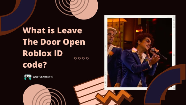 What is Leave The Door Open Roblox ID Code?