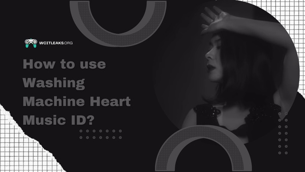 How to use Washing Machine Heart Song ID?