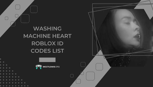 Washing Machine Heart Roblox ID Codes List (2023)