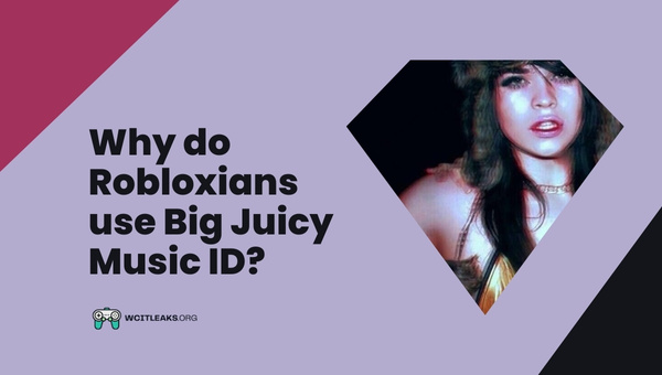 Why do Robloxians use Big Juicy Roblox Music ID?