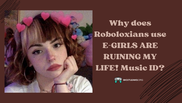 Why do Robloxians use E-GIRLS ARE RUINING MY LIFE! Roblox Music ID?